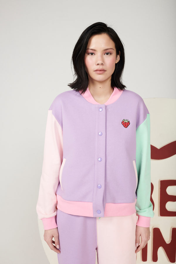 Olivia Rubin Cassia Colourblock Varsity Jacket