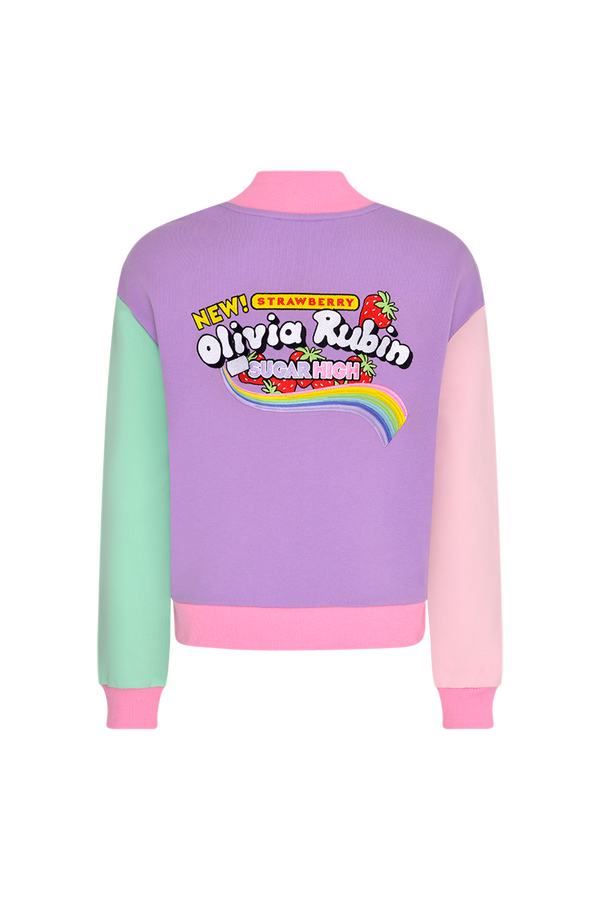 Olivia Rubin Cassia Colourblock Varsity Jacket