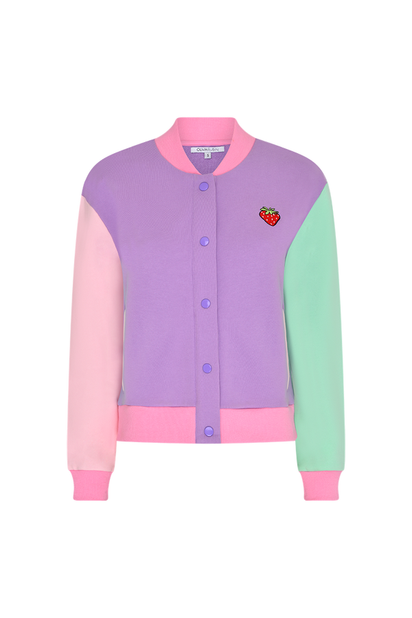 olivia rubin Cassia Colourblock Varsity Jacket
