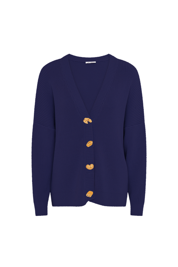 olivia rubin Frankie Navy Pastry Cardigan