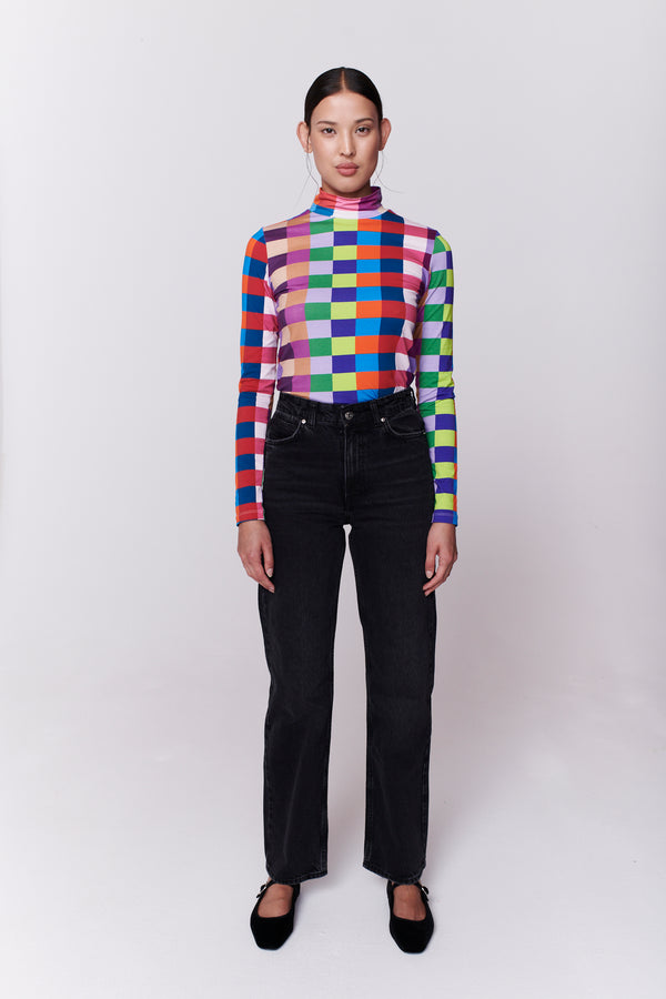 Olivia Rubin Kit Multi Squares Top