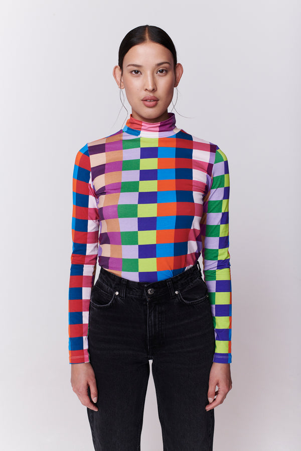 olivia rubin Kit Multi Squares Top