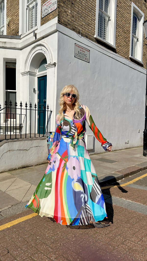 Olivia Rubin Solana Still Life Print Maxi Skirt