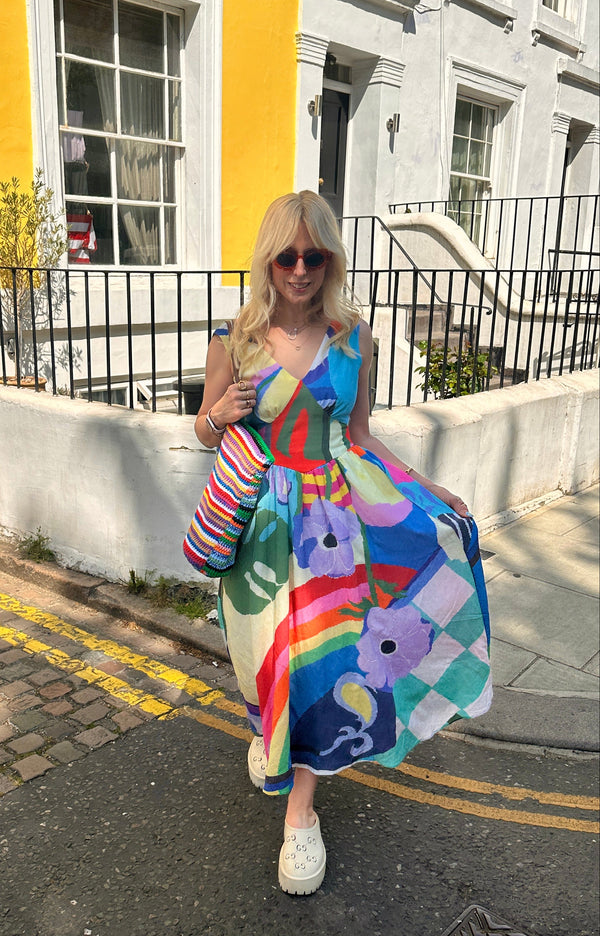 olivia rubin Violet Still Life Midi Dress