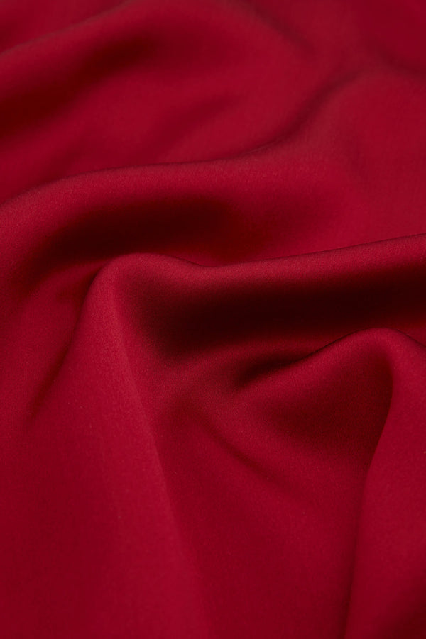 Olivia Von Halle Venus Russet Red Slip Dress In Silk Satin Red