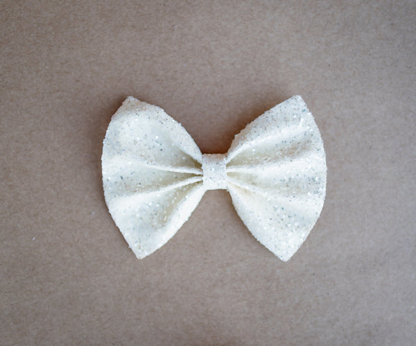 Olivia's Bow Birthstone Bow: April Diamond