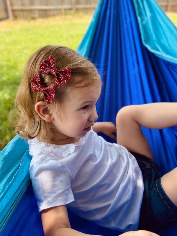 olivia's bow Birthstone Bow: July Ruby