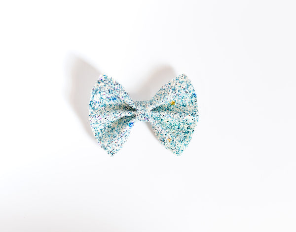 Olivia's Bow Birthstone Bow: March Aquamarine
