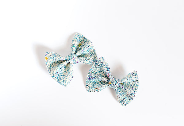 Olivia's Bow Birthstone Bow: March Aquamarine
