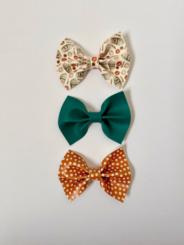 olivia's bow Classic XL Leather - Fall Coffee Set