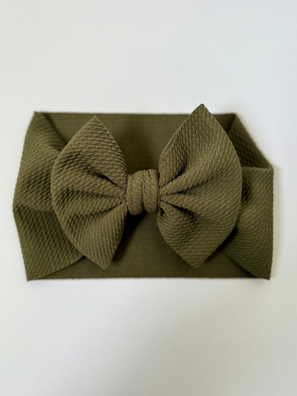 Olivia's Bow Fall Solids - Baby Headwraps