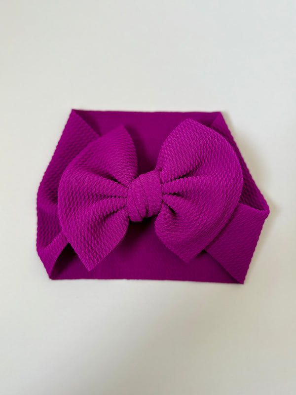 Olivia's Bow Fall Solids - Baby Headwraps