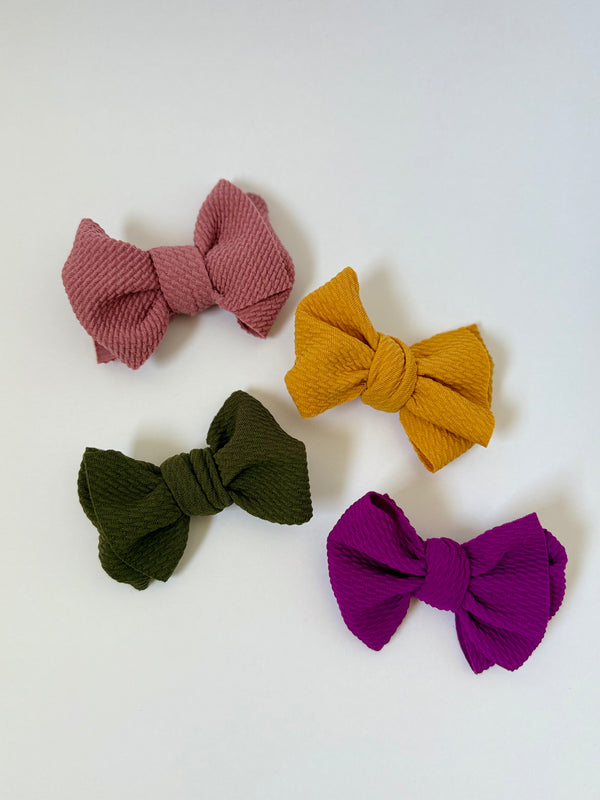 olivia's bow Fall Solids - Mini BABS