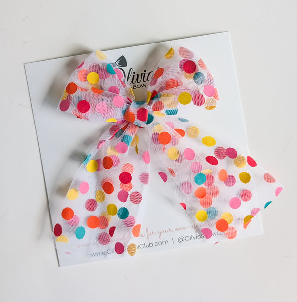 olivia's bow Mila's Confetti Large Genevieve
