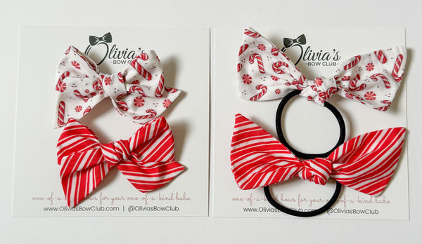 Olivia's Bow Peppermint Pair - Olivia's