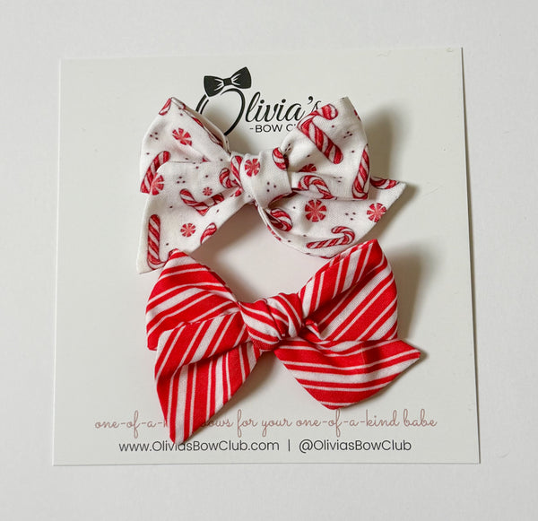 olivia's bow Peppermint Pair - Olivia's