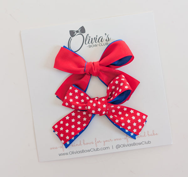 olivia's bow Stars Stripes and Sweeties Olivia