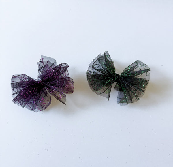 olivia's bow Webbed & Wild Shredded Tulle