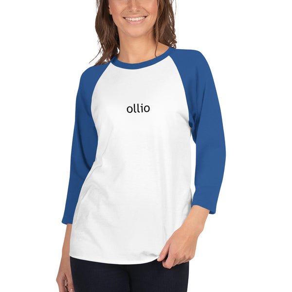 ollio 3/4 sleeve raglan shirt