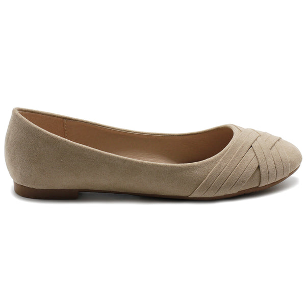 Ollio Ollio Women's Ballet Shoe Cute Casual Comfort Flat (Beige Black Royal Blue Brown Green Navy)