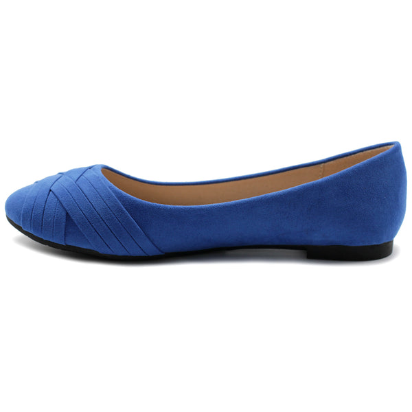 Ollio Ollio Women's Ballet Shoe Cute Casual Comfort Flat (Red Peach Blue Mustard Burgundy Purple)