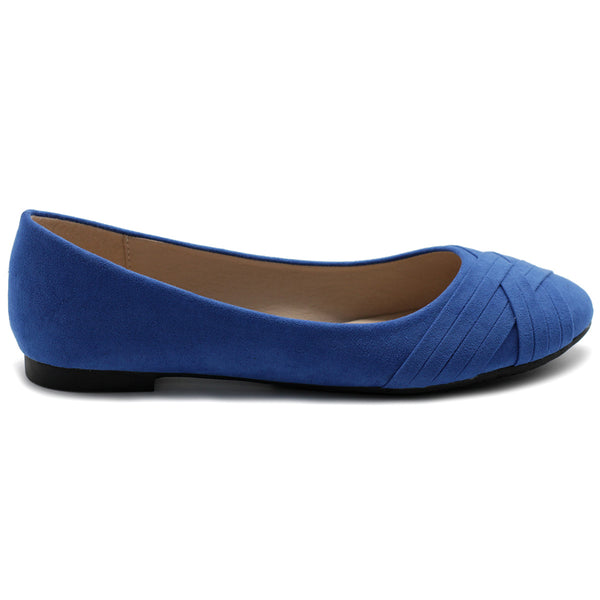 Ollio Ollio Women's Ballet Shoe Cute Casual Comfort Flat (Red Peach Blue Mustard Burgundy Purple)