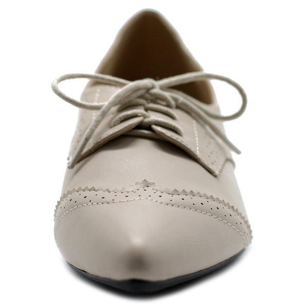 Ollio Ollio Women's Ballet Shoe Flat Enamel Pointed Toe Oxford
