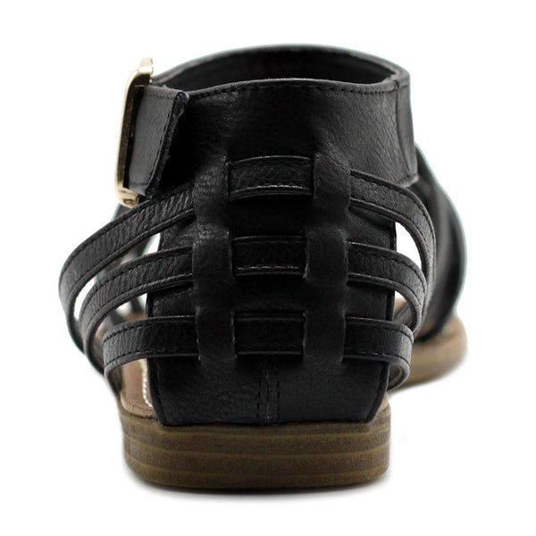 Ollio Ollio Women's Shoe Ankle Strap Gladiator Flat Sandal