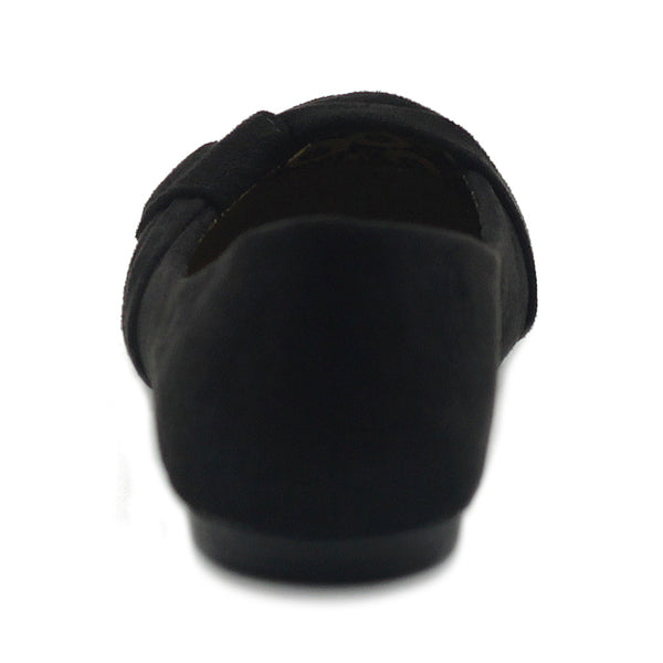 Ollio Ollio Women's Shoe Faux Suede Decorative Button Ballet Flat