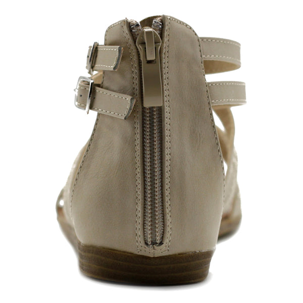 Ollio Ollio Women's Shoe Gladiator Strap Flat Zori Sandal