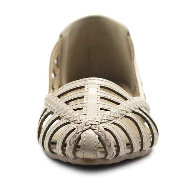 Ollio Ollio Women's Shoes Breathable Caged Pointed Toe Ballet Flats