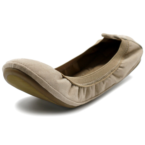 Ollio Ollio Women's Shoes Faux Suede Comfort Ballet Flat