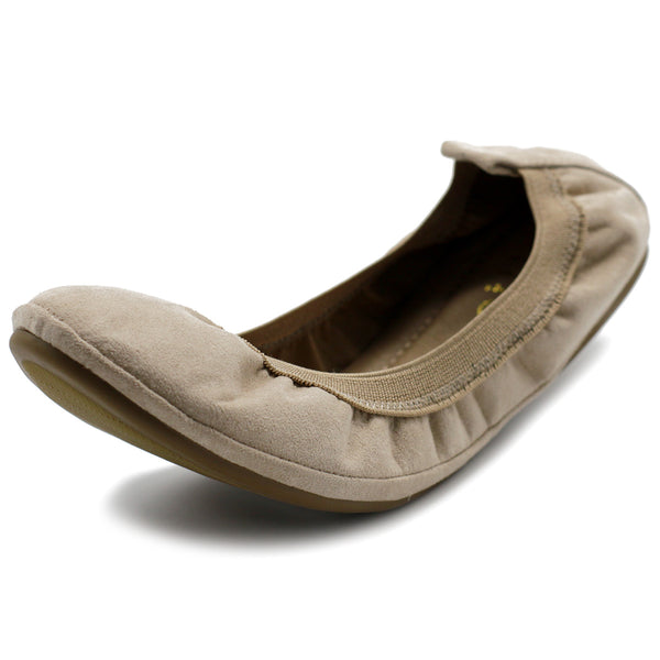 ollio Ollio Women's Shoes Faux Suede Comfort Ballet Flat