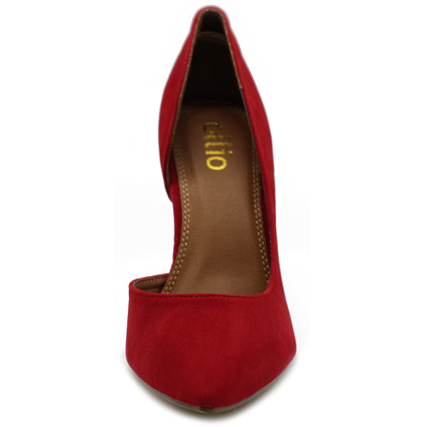 Ollio Ollio Women Shoes Fashion Faux-Suede Dress High Heels D'Orsay Pumps