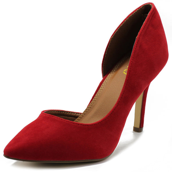 ollio Ollio Women Shoes Fashion Faux-Suede Dress High Heels D'Orsay Pumps