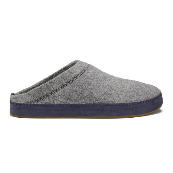 olukai Hāmani Hulu Men’s Wool Mule Slipper Graphite
