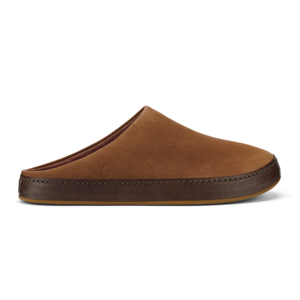 olukai Kuʻu Men’s Suede Slip-On Shoes Toffee