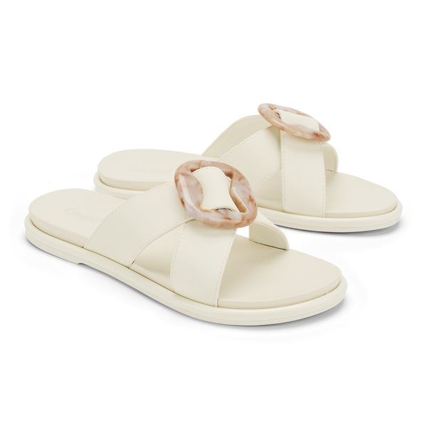 Olukai La‘i Slide White Sand