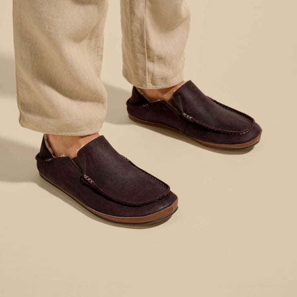 Olukai Moloā Slipper Dark Wood