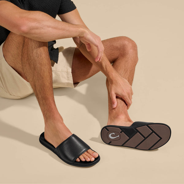 Olukai ‘Ōlali Slide Black