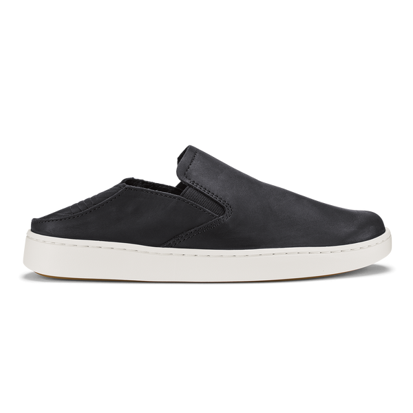 Olukai Pehuea Leather Onyx