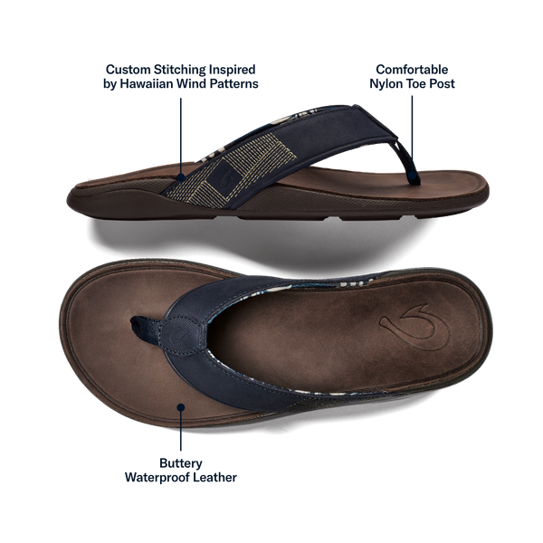 Olukai Tuahine Trench Blue