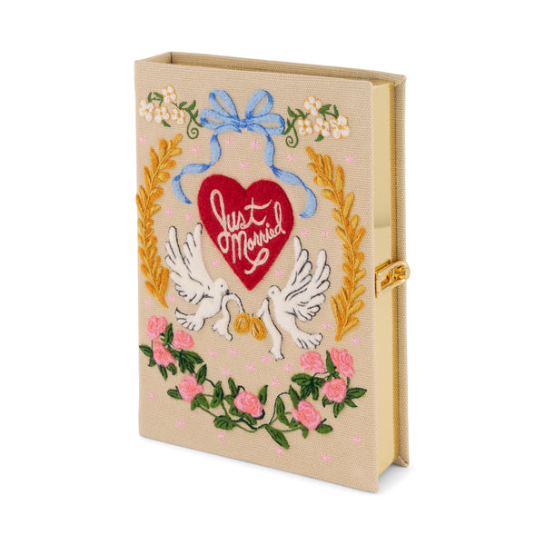 Olympia Le Tan Just Married - Lovebirds (Beige - Customizable)