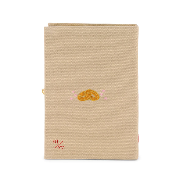 Olympia Le Tan Just Married - Lovebirds (Beige - Customizable)