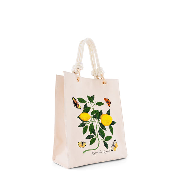 Olympia Le Tan Lemons And Butterflies (Tote Long)