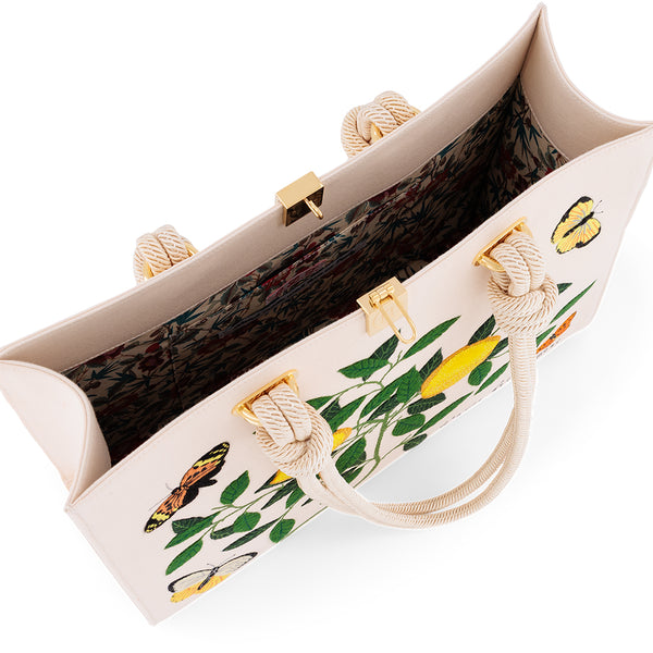 Olympia Le Tan Lemons And Butterflies (Tote Medium)