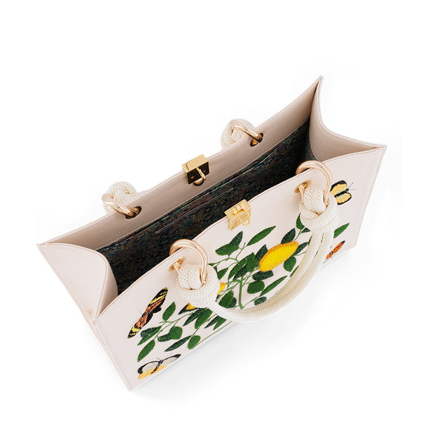 Olympia Le Tan Lemons And Butterflies (Tote Small)