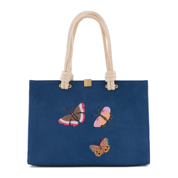 Olympia Le Tan Ocean Flowers (Tote Medium)