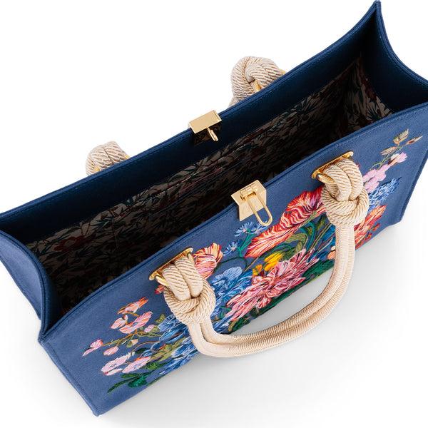Olympia Le Tan Ocean Flowers (Tote Medium)