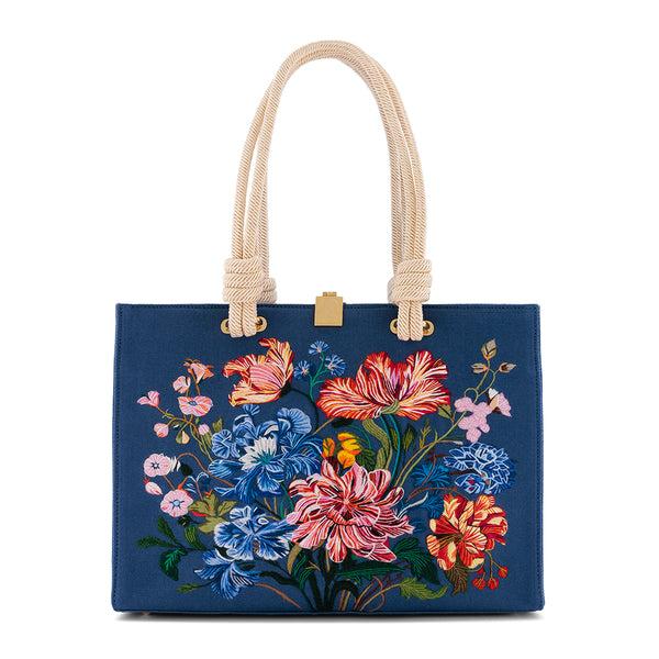 olympia le tan Ocean Flowers (Tote Medium)